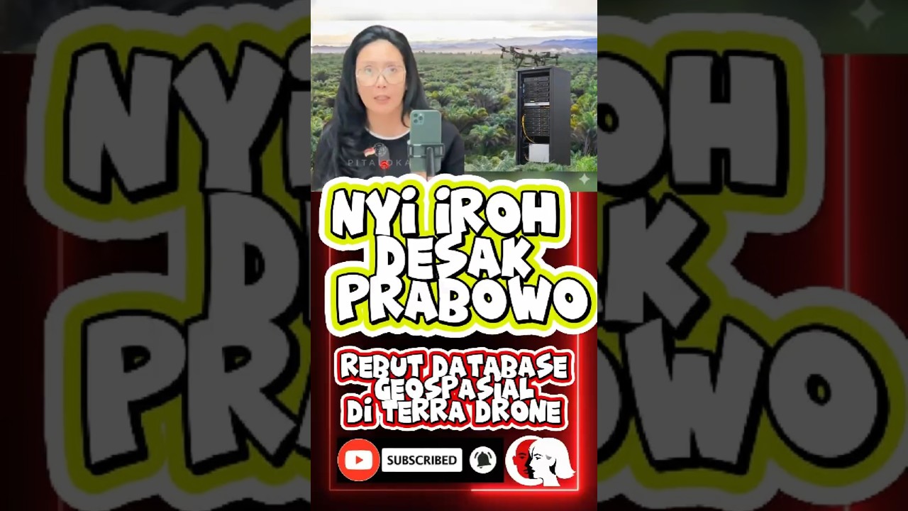➤NYI IROH DPR RI DESAK PRABOWO REBUT DATA BASE GEOSPASIAL DI TERRA DRONE‼️