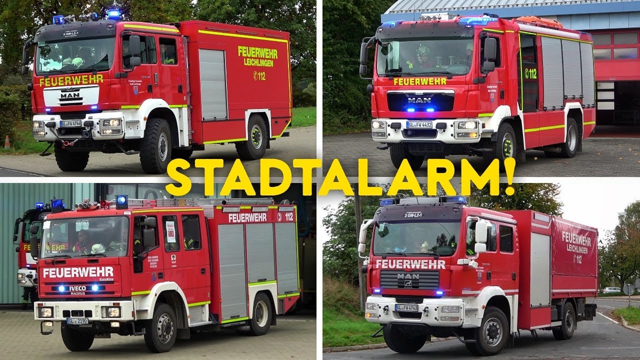 [SIRENENALARM & AUSR&Uuml;CKEN!] - Einsatzfahrten der Freiwilligen Feuerwehr LEICHLINGEN