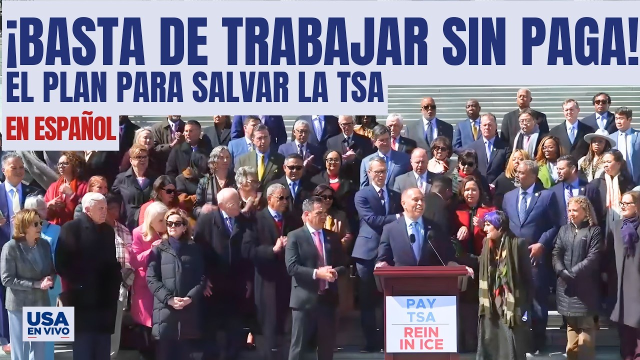 ¿Por qué los agentes de la TSA trabajan sin paga? Demócratas exigen control al ICE | USA EN VIVO 🔴