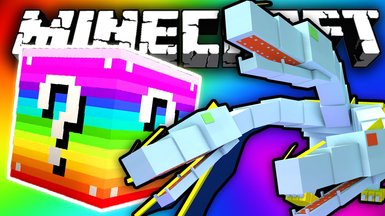 Minecraft: RAINBOW Lucky Block QUEEN CHAOS Challenge!