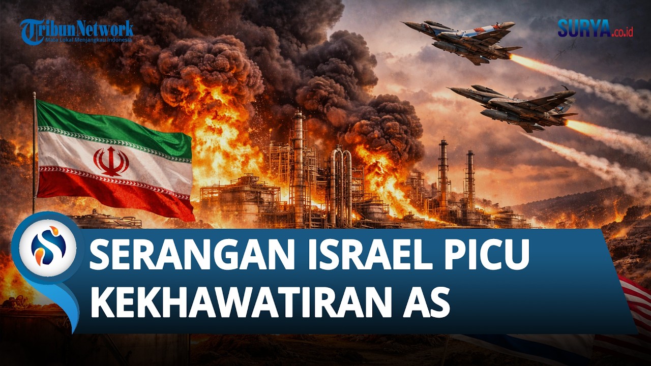 Israel Hantam 30 Pangkalan Minyak Iran, AS Khawatir Dampaknya