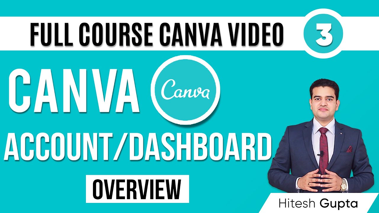 Canvas Dashboard Overview | Canva Course FREE in Hindi by Marketing Fundas | #canvacourse