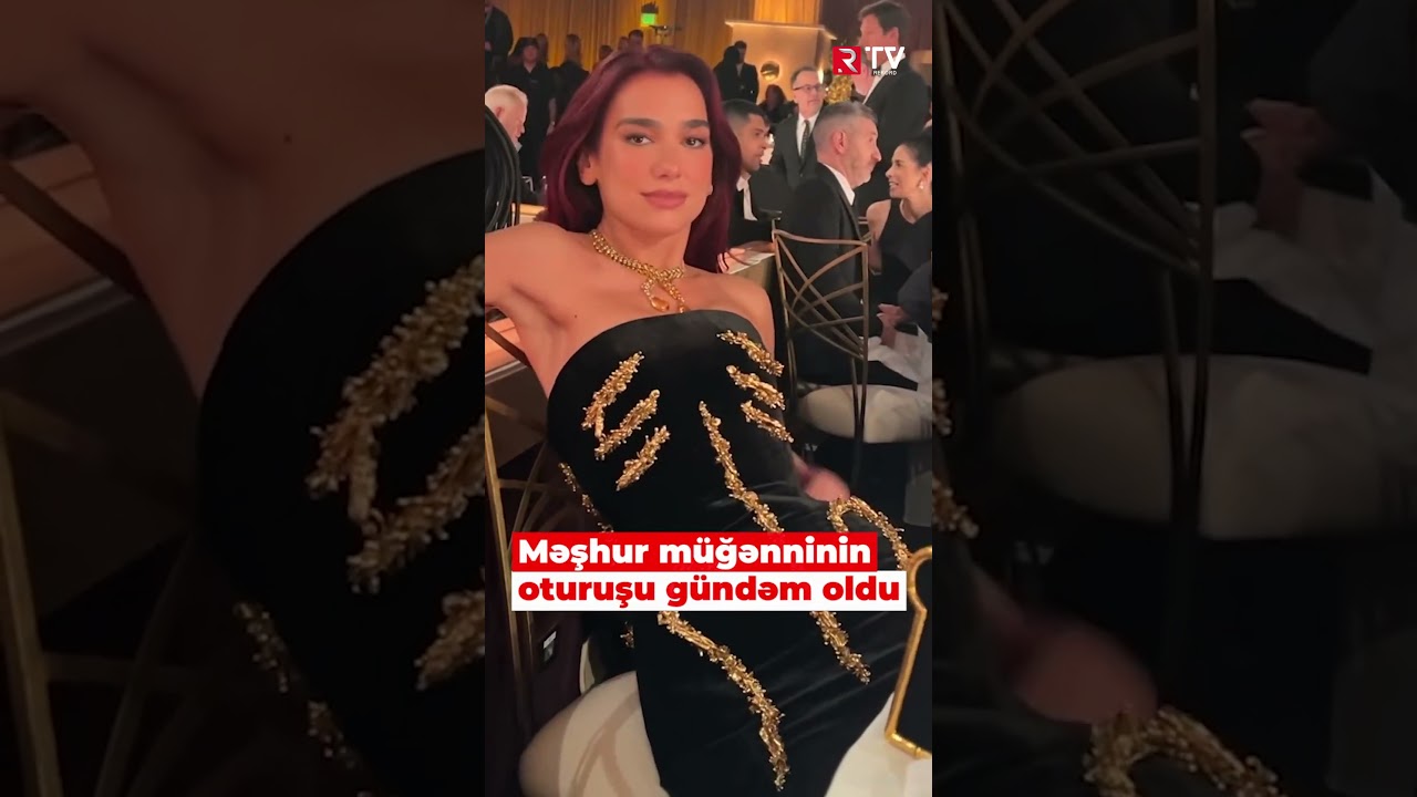 Məşhur m&uuml;ğənninin oturuşu g&uuml;ndəm oldu - RTV