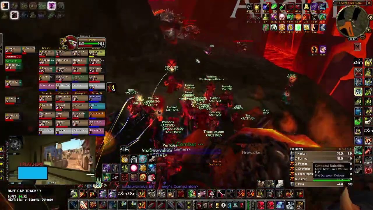 ACTIVE Molten Core Speedrun World Record 14:57 Fury PoV