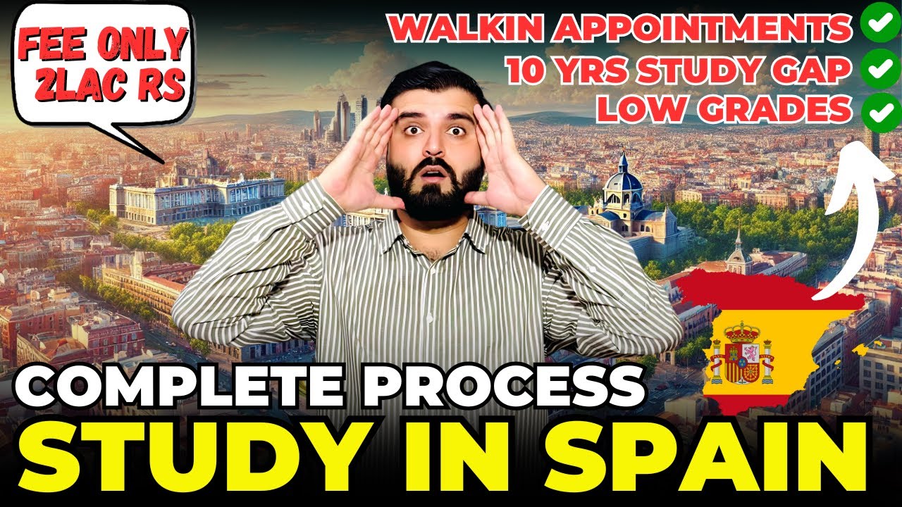 Study in Spain 2025 | Complete Admission Process in Just 12 Minutes | Europe