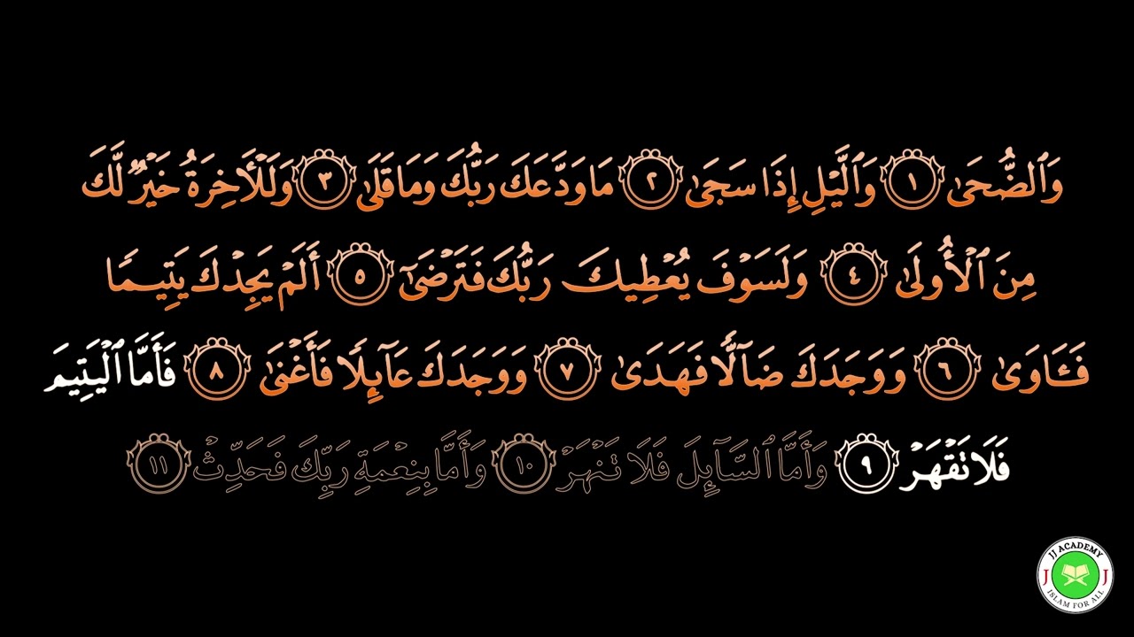Surah Ad-Duhaa Part 2 - JJ Academy (Ali Herico)