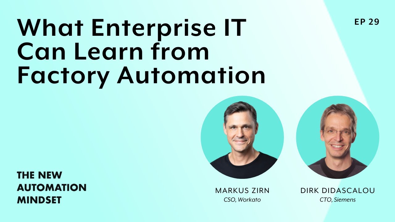 The CTO of Siemens on What Enterprise IT Can Learn from Factory Automation | TNAM Ep. 29