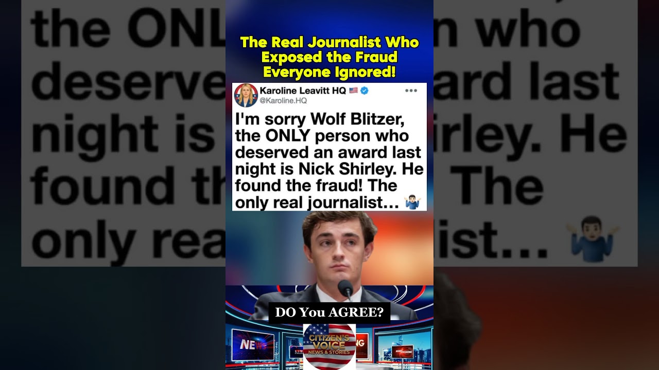 The Real Journalist Who Exposed the Fraud Everyone Ignored!