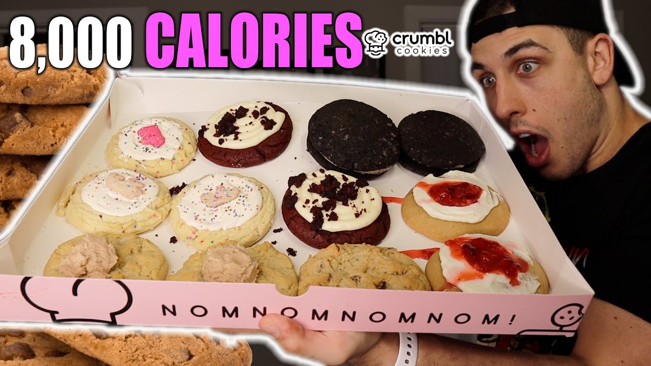 CRUMBL COOKIES FOOD CHALLENGE| +8,000 CALORIES CHEAT DAY