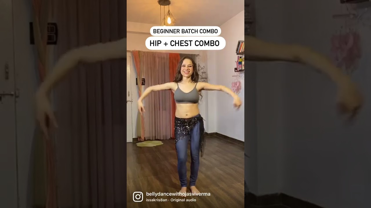 How to do the popular chest + hip combo | Bellydance with Ojasvi Verma #bellydance  #shorts