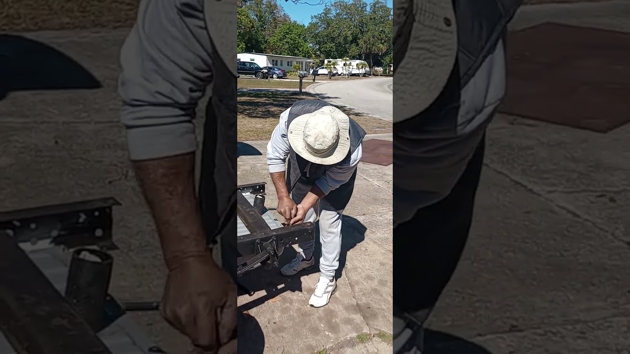 55 chevy truck bed gas tank install in 25 minutes, no welding needed