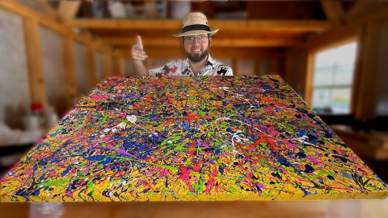 What HAPPENED! Panting mishap on a ZOM100 Inspired Abstract Painting - John Byerly