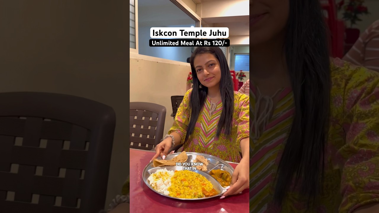 Iskcon Temple Juhu || Unlimited Meal At Rs 120/-  || #shorts