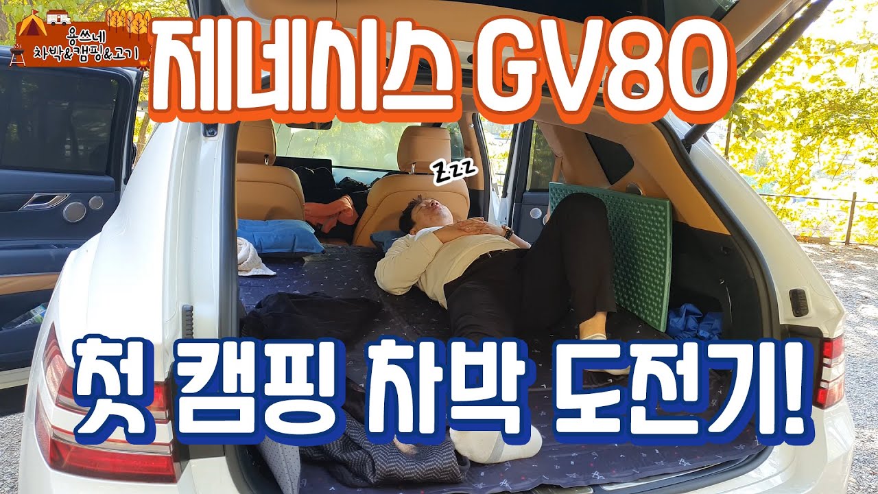 제네시스 GV80 차박 카캠핑 고파남 용쓰 첫 차박 캠핑 도전기🛺서울 근교 캠핑장⛺제네시스 GV80 차박 gv80 carcamping