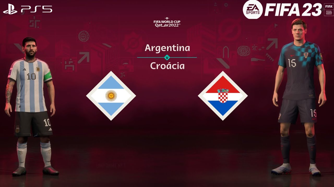 FIFA 23 - Argentina  vs Croacia | Gameplay PS5  [4K 60FPS] Copa do Mundo FIFA 2022 - Penaltis