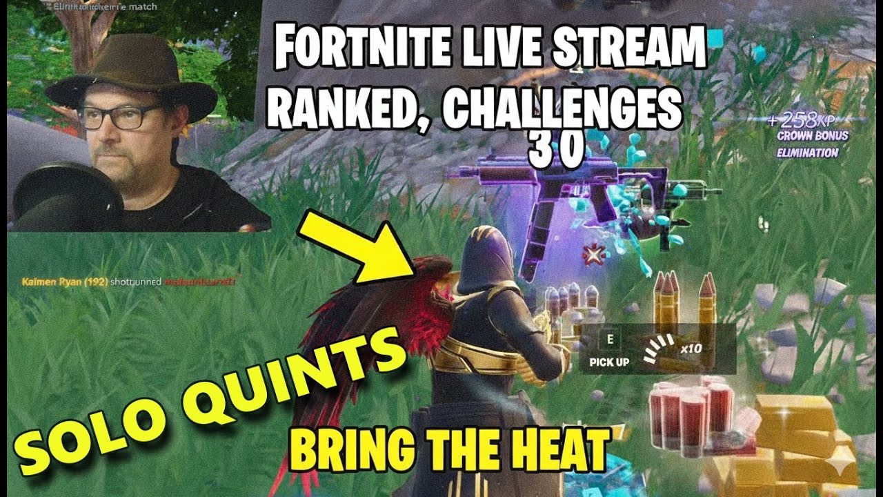 ALL NEW FORTNITE SOLO QUINTS NO FILL CHALLENGE LIVE