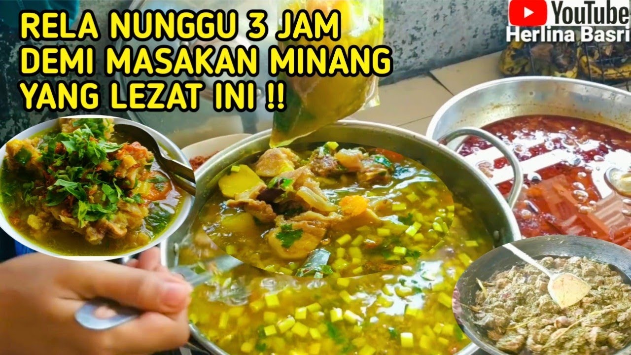 3 JAM MENUNGGU DEMI MASAKAN ITIAK LADO IJAU DAN SUP TUNJANG PAYOBASUANG, Sumatera Barat