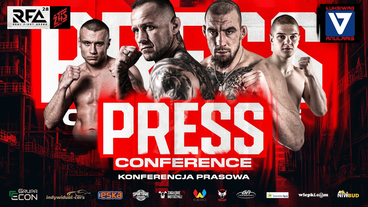 RFA 28: Konferencja prasowa - BŁESZYŃSKI, MARCISZ,  ŁAKOWSKI, KRUSZYNKA i inne.