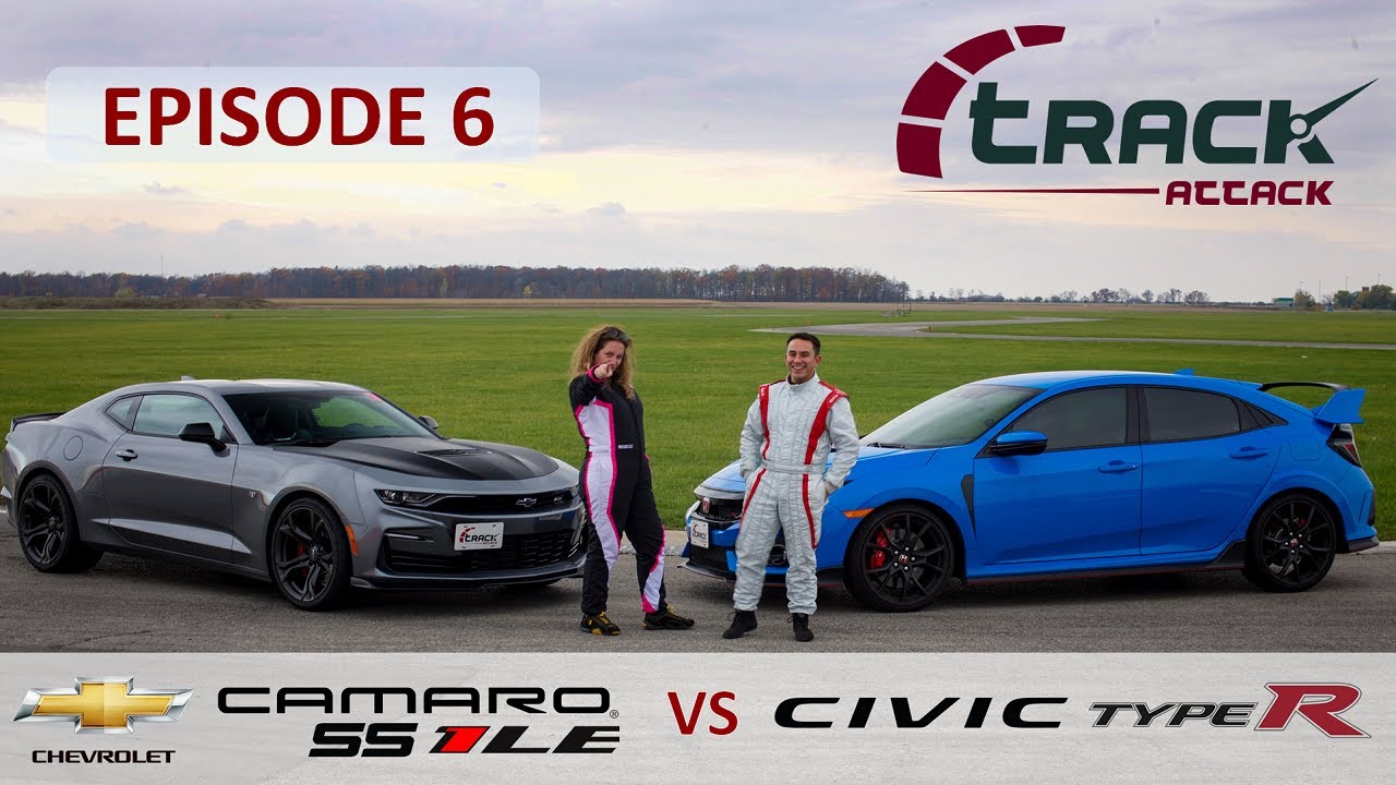 Honda Civic Type R 2020 года против Chevrolet Camaro SS 1LE 2020 года | TRACK ATTACK | Эпизод 6