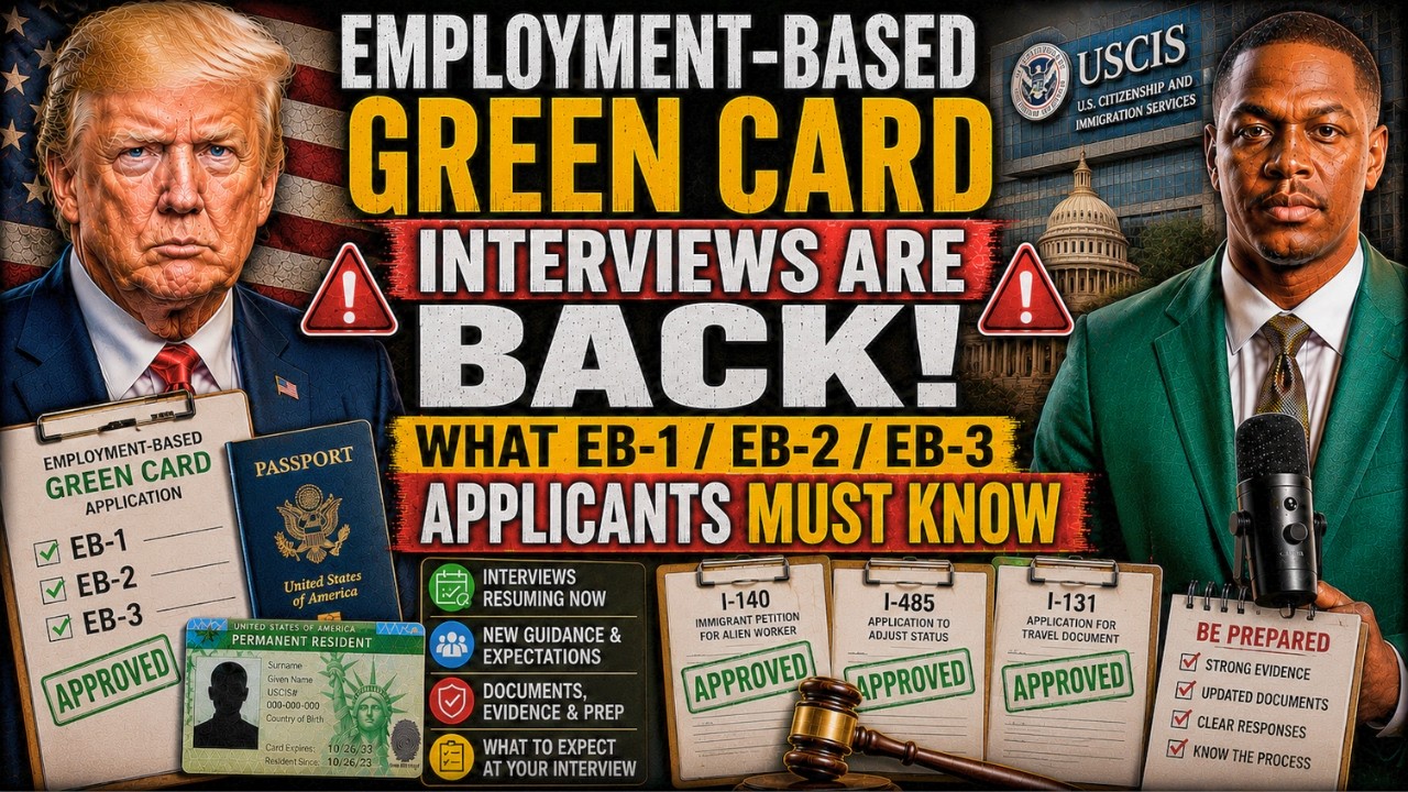 Employment-Based Green Card Interviews Are BACK &mdash; What EB-1/EB-2/EB-3 Applicants Must Know
