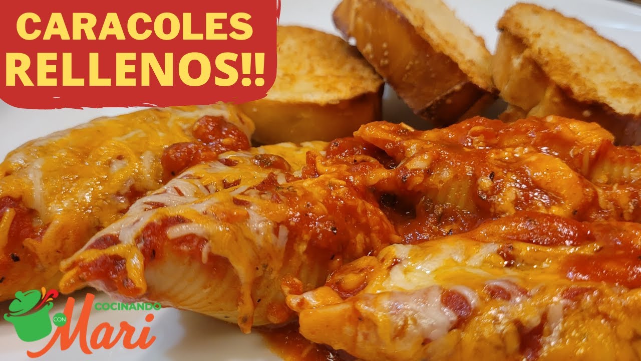 Tienes Que Probar Esta Receta🤤/ Como Hacer Caracoles Rellenos