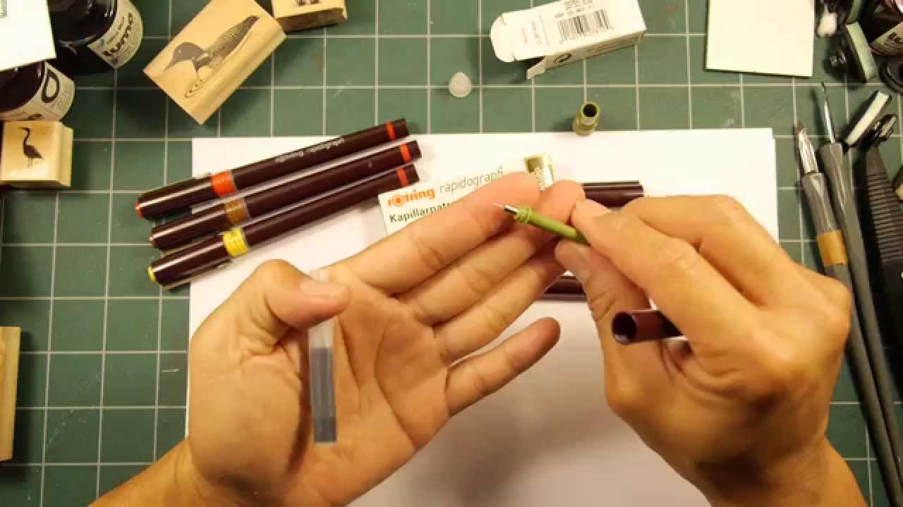 Stampscapes 101: Видео 79. Технические ручки Rotring Rapidograph