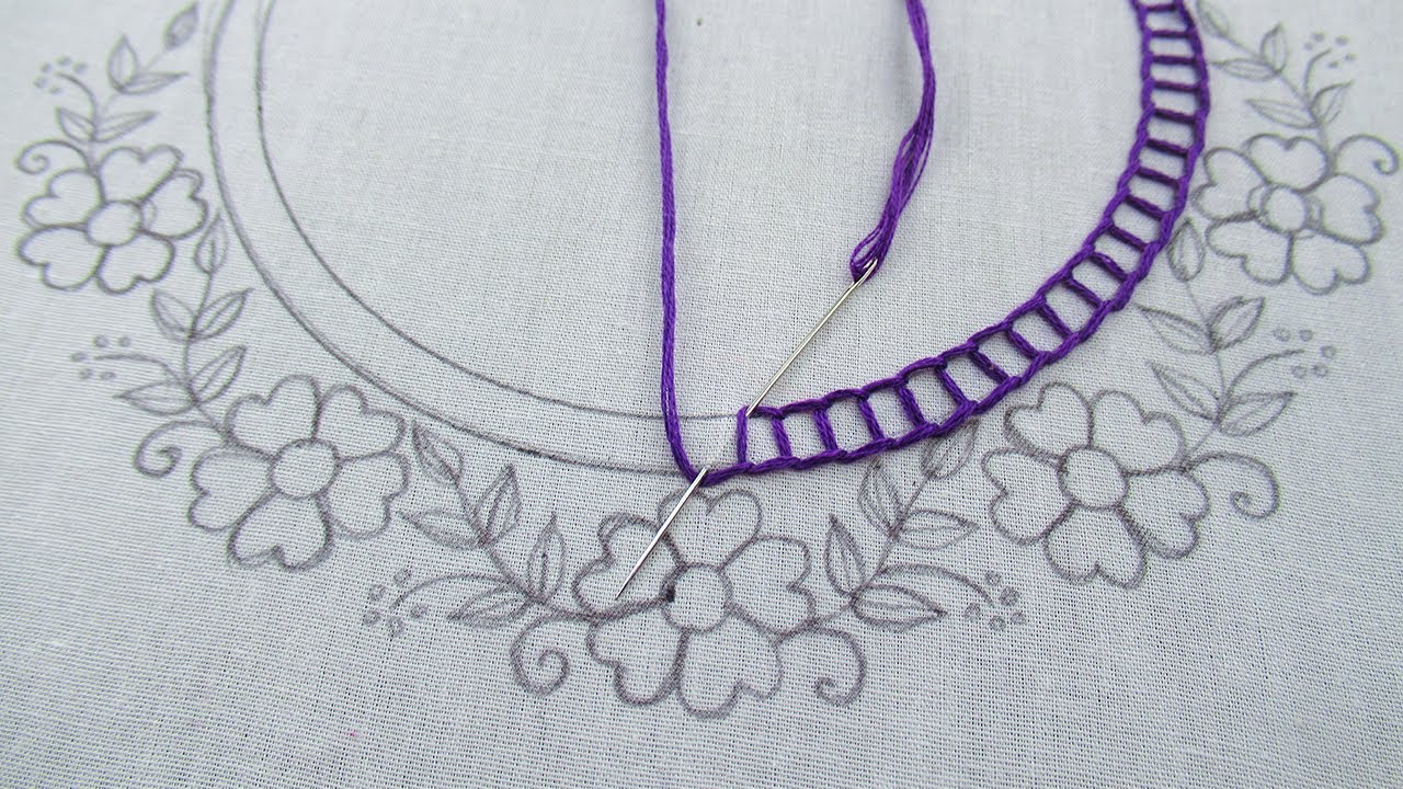 New hand embroidery outstanding master piece  floral master piece neckline design for kurti 2024