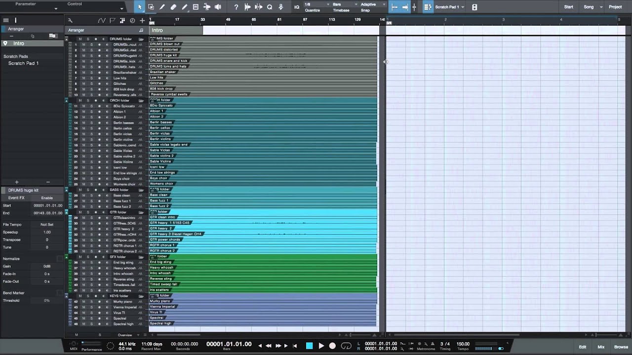 Studio One 3—Arranger Track and Scratch Pads