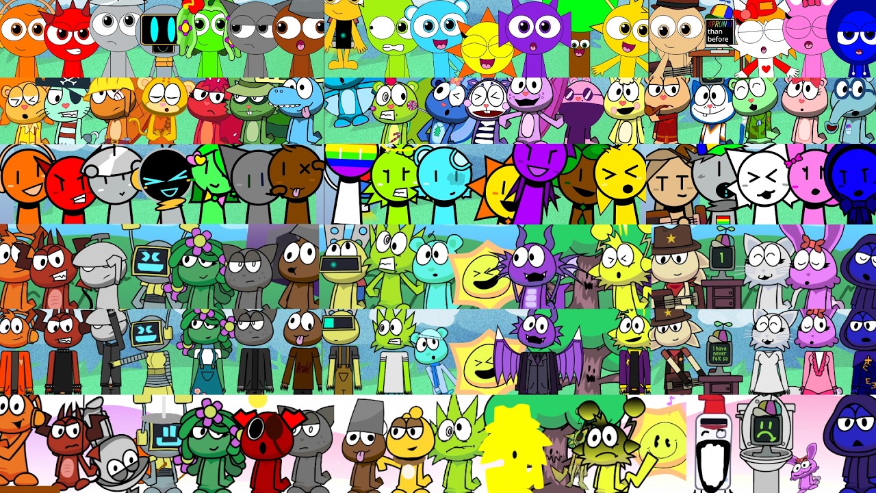 SPRUNKI BUT ALL SPRUNKER & SPRUNKSTERS VERSIONS IN ONE VIDEO