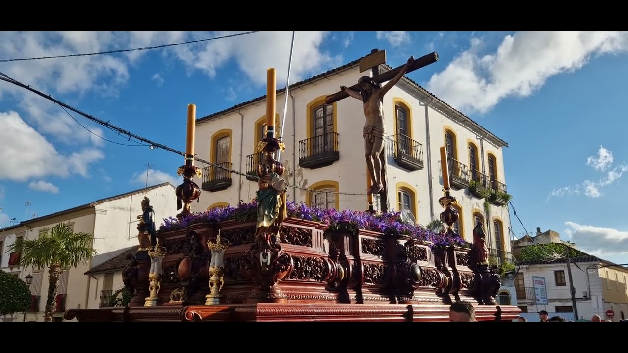 Cristo de la Buena Muerte por la Plaza del Ayuntamiento de La Carolina, Jaén 2025