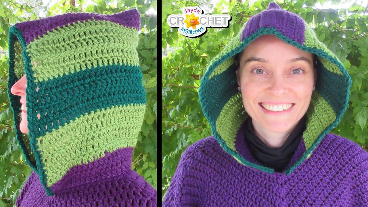 Poncho Hood Crochet Pattern & Tutorial