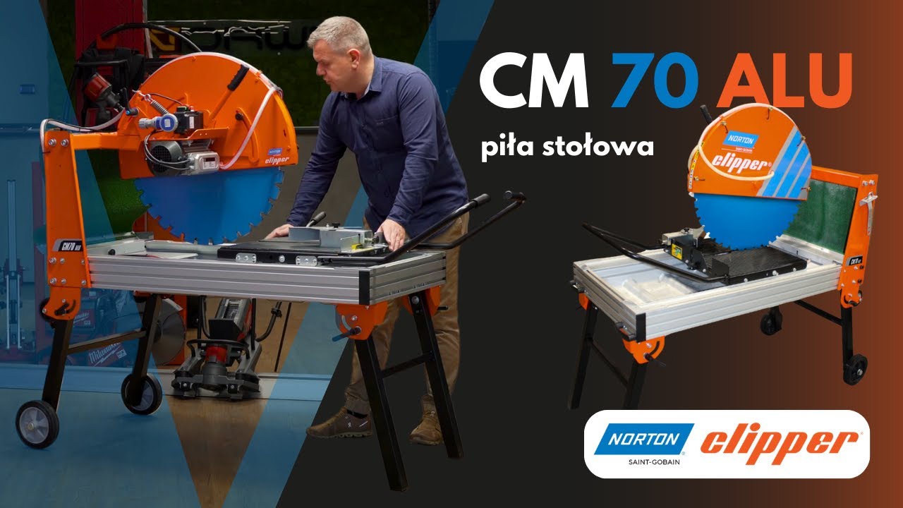 Norwit.pl I PIŁA STOŁOWA  DO CIĘCIA PUSTAK&Oacute;W, CEGIEŁ I MATERIAŁ&Oacute;W BUDOWLANYCH - NORTON CLIPPER CM70