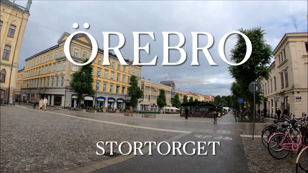 Walking in Örebro. Sweden