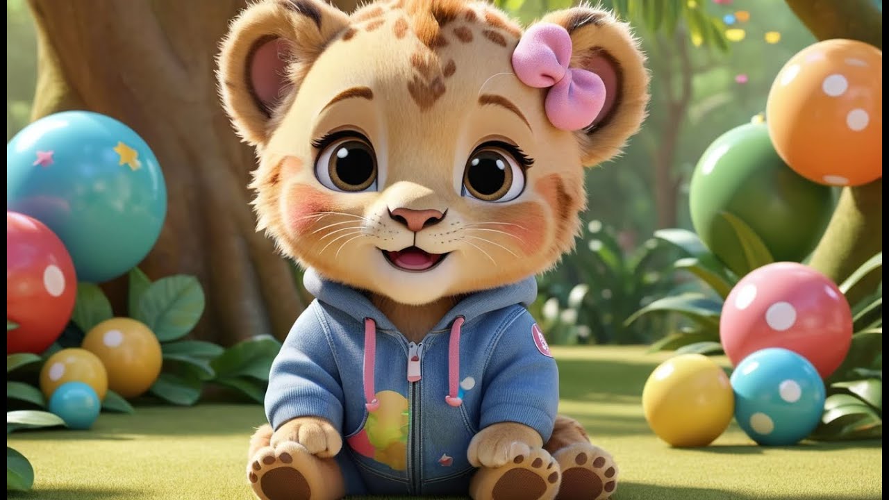 Lion Cub Learning Color | Fun Color Learning Nursery Rhyme for Kids | Baby Learning Song