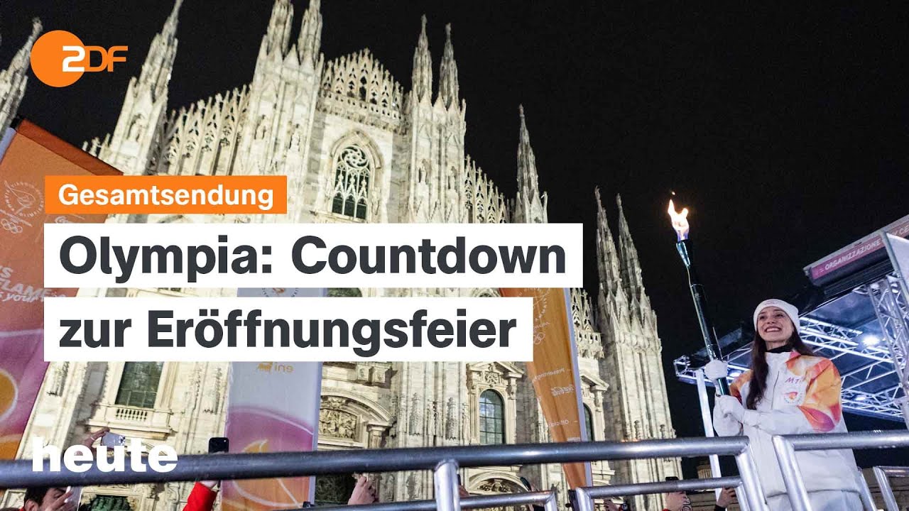 heute 19 Uhr vom 06.02.2026 Olympia in Italien, Politbarometer, iranisches Atomprogramm