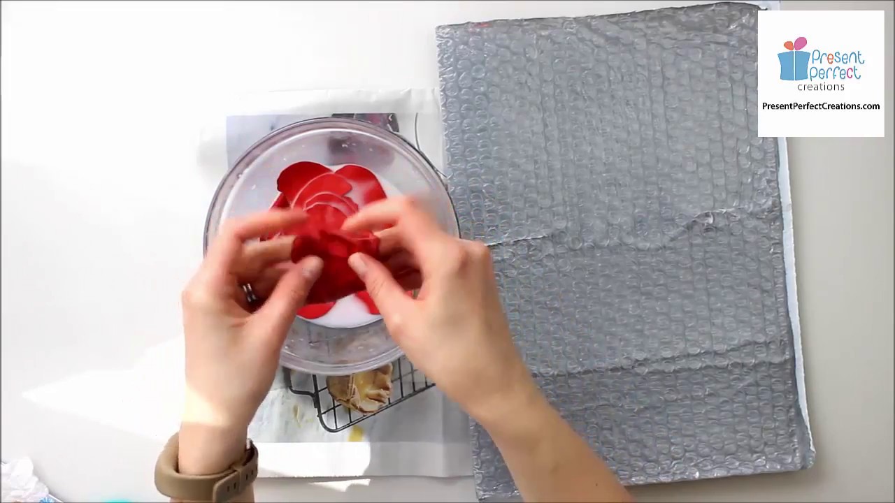 Leather poppy flower tutorial