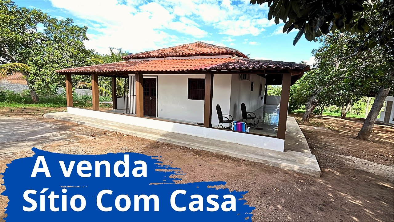 SÍTIO COM CASA A VENDA COM MUITAS FRUTEIRAS TERRA BOA DE PLANTAR EM LOCAL BEM POVOADO #sitio 