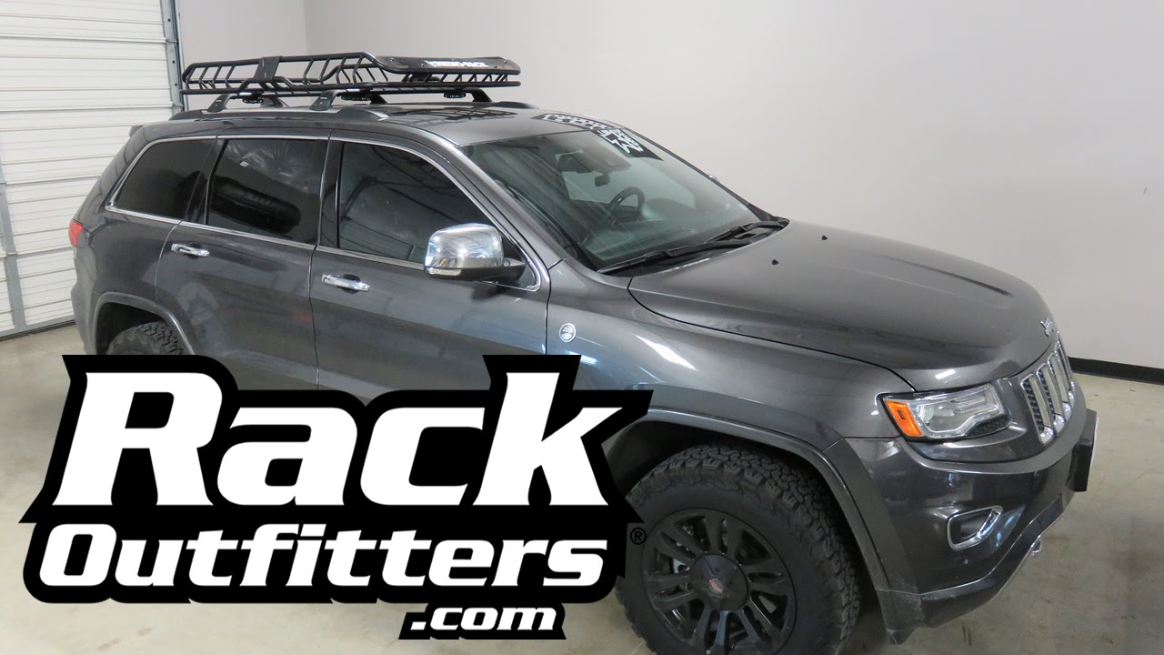 Jeep Grand Cherokee with Rhino Rack Large XTray Roof Rack Cargo Safari Basket Cage