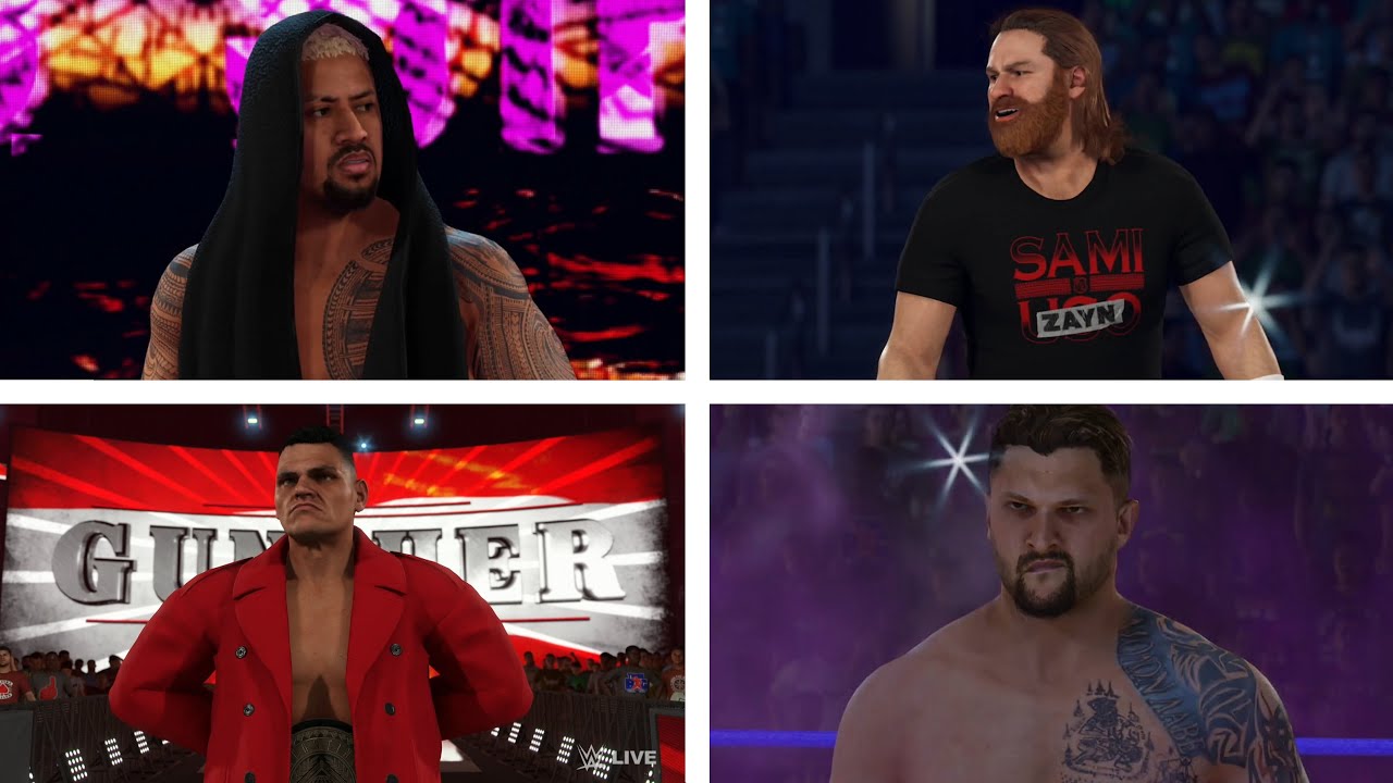 WWE 2K23 Entrances: Sami Zayn, Jey Uso, Kross, Strowman, Gunther, Sikoa, T-Bar, Bate, Kaiser & Ridge