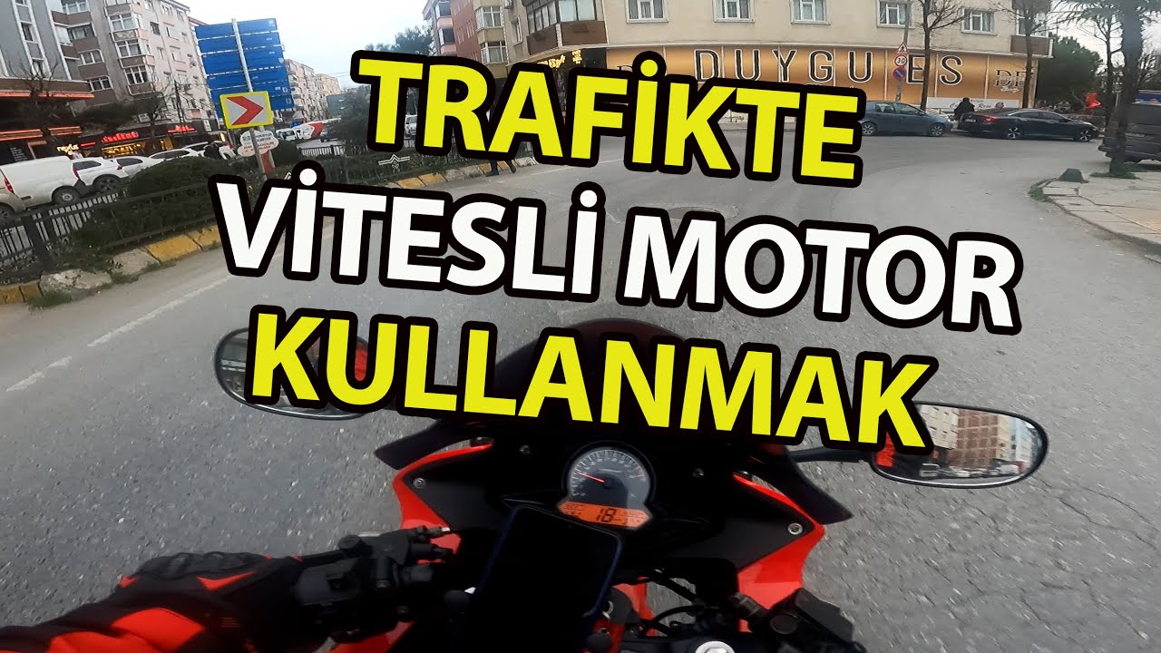 Trafikte Vitesli Motor Nasıl Kullanılır ? / Uygulamalı Anlatım !!!  Motovlog