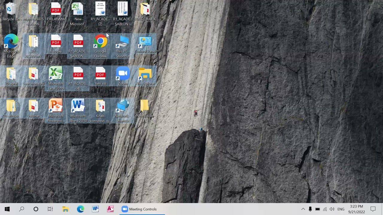 Windows-da obyektlərin se&ccedil;ilməsi. İnvert Selection. CTRL və SHİFT d&uuml;ymələri.