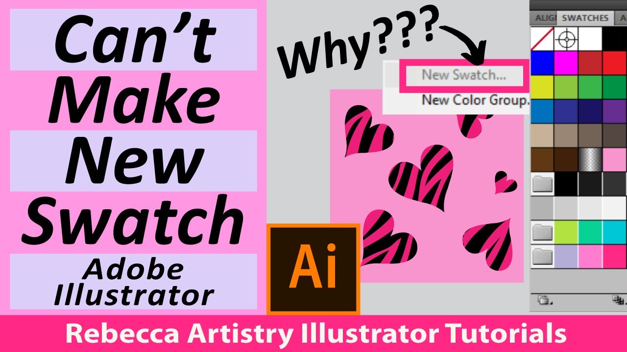 Can’t Make Swatch Adobe Illustrator Beginners/ Adobe Illustrator Troubleshooting /  3 solutions