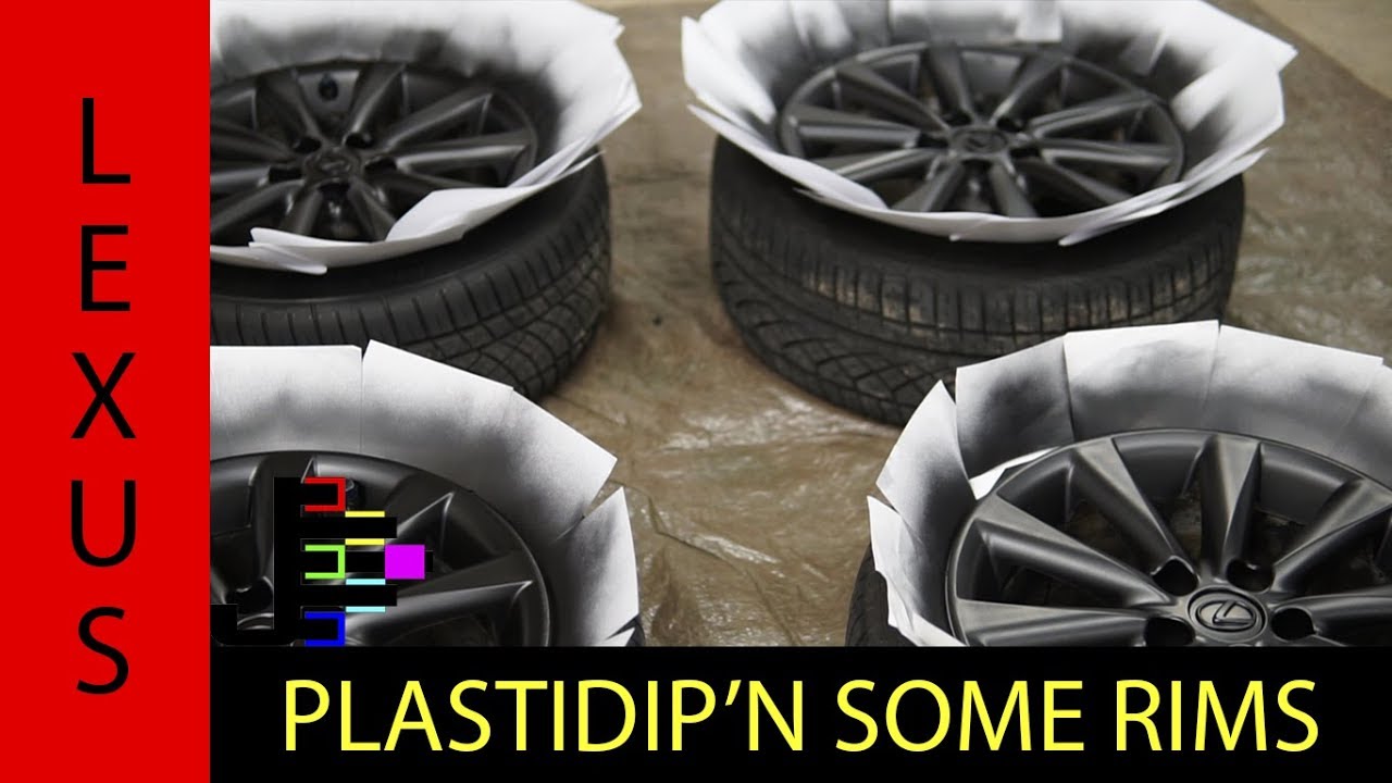 Luxury PlastiDip'n My Lexus Rims Black Sapphire Metallic - Part 2