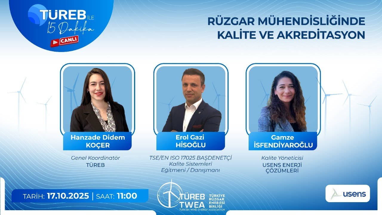 TÜREB ile 15 Dakika: Erol Gazi Hisoğlu & Gamze İsfendiyaroğlu - uSens Enerji Çözümleri