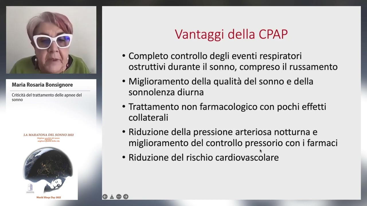 Criticità del trattamento delle apnee del sonno - Marisa Bonsignore