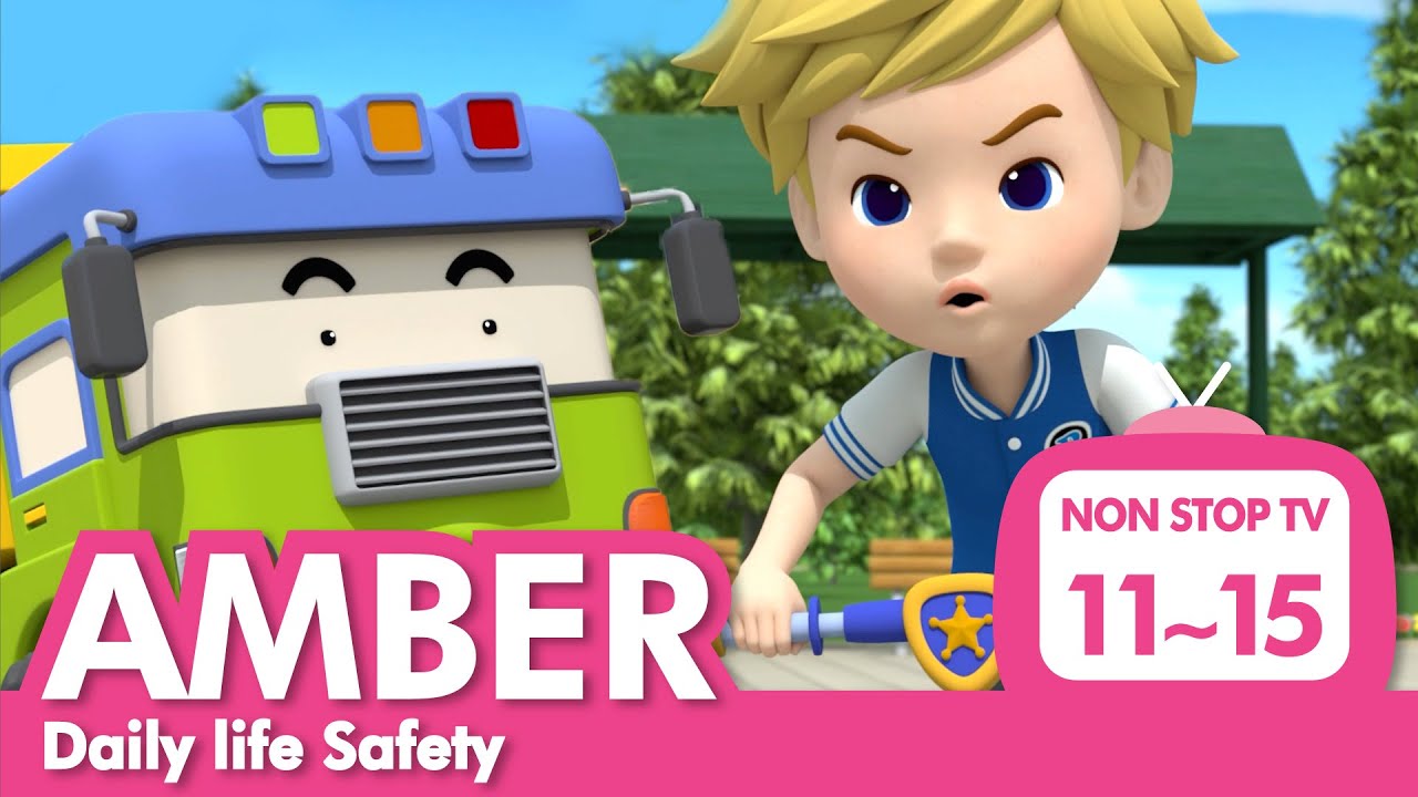 Daily life Safety Full Episodes│11~15 Episodes│AMBER's Safety Series│Safety Episodes│Robocar POLI TV