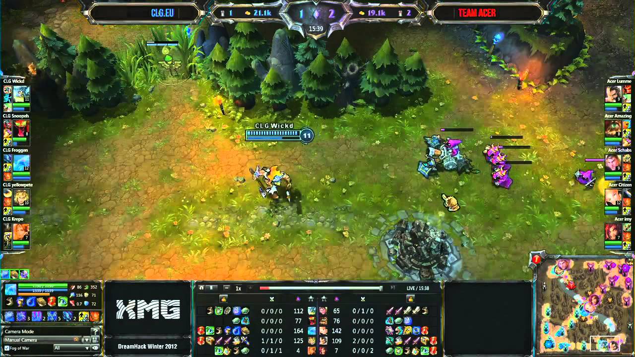 LoL Dreamhack CLG.EU vs Team Acer (Game 1/1)