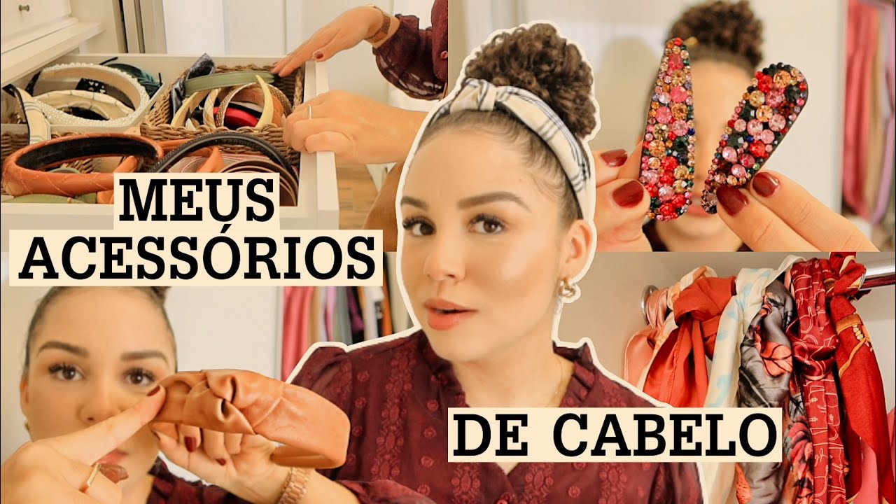 Tour pelos meus acessórios de cabelo: mostrei tudo!
