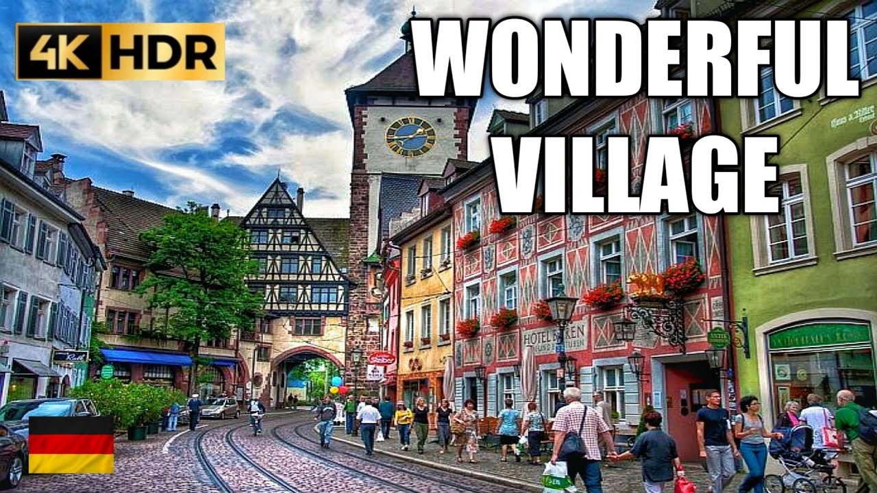 Замечательная деревня на юге Германии - Villingen-Schwenningen 4K Ultra HD видео