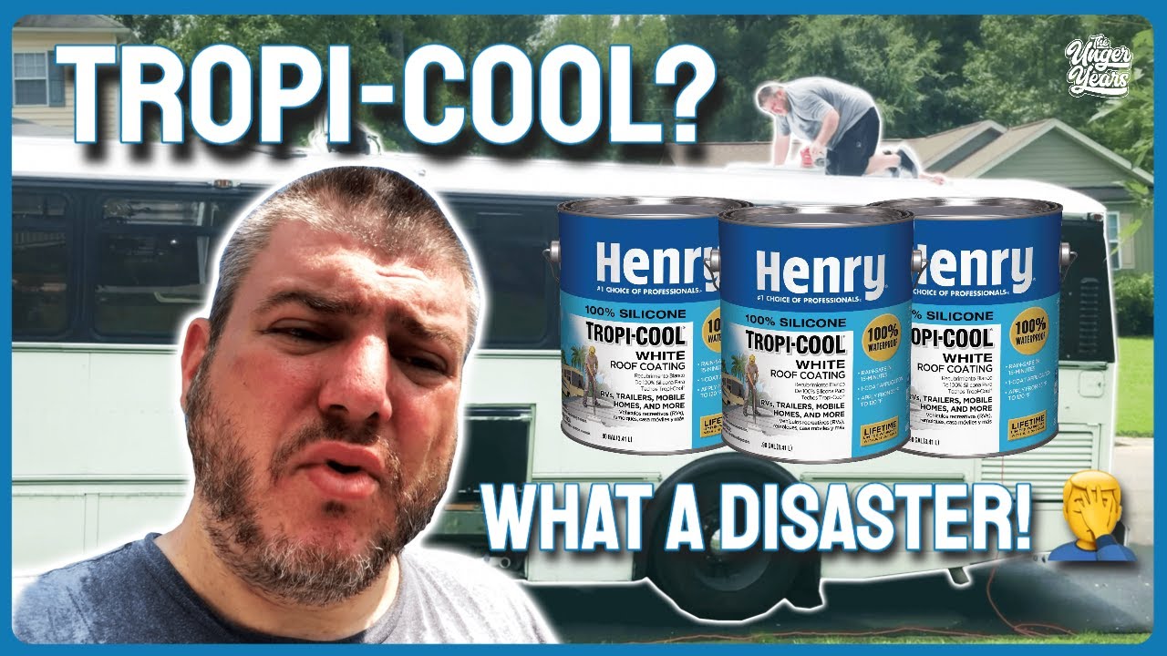 Painting My Bus Roof With Henry Tropicool 😡It didn't end well
